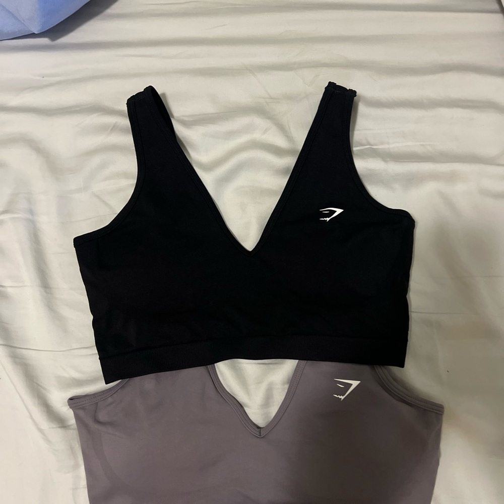 Gymshark Black and Gray Women's Sports Bras bundle
